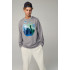Sweatshirt men's OVERSIZE /no flis/