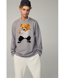 Sweatshirt men's OVERSIZE /no flis/