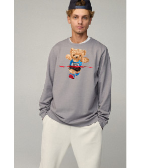 Світшот чоловічий OVERSIZE /no flis/