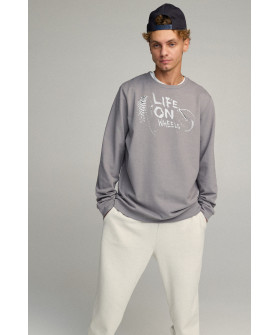 Світшот чоловічий OVERSIZE /no flis/