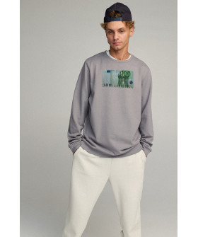 Світшот чоловічий OVERSIZE /no flis/