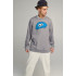 Світшот чоловічий OVERSIZE /no flis/