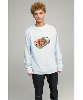 Світшот чоловічий OVERSIZE /no flis/