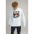 Світшот чоловічий OVERSIZE /no flis/