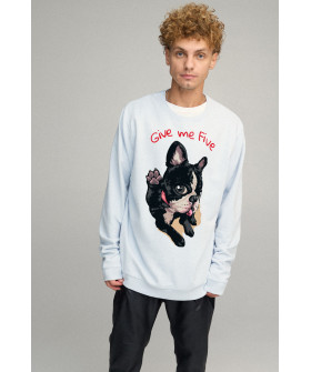 Світшот чоловічий OVERSIZE /no flis/