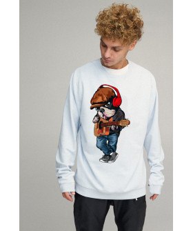 Sweatshirt men's OVERSIZE /no flis/