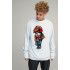 Sweatshirt men's OVERSIZE /no flis/
