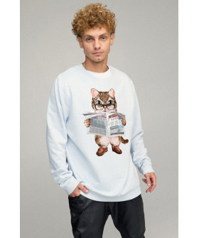 Sweatshirt men's OVERSIZE /no flis/