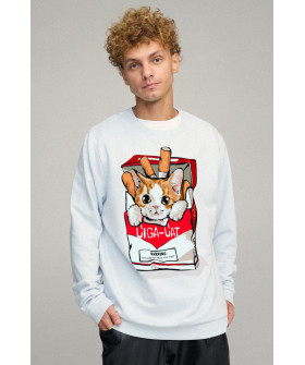 Світшот чоловічий OVERSIZE /no flis/