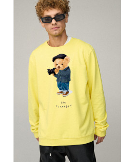 Світшот чоловічий OVERSIZE /no flis/