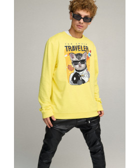Світшот чоловічий OVERSIZE /no flis/