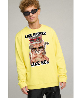 Світшот чоловічий OVERSIZE /no flis/