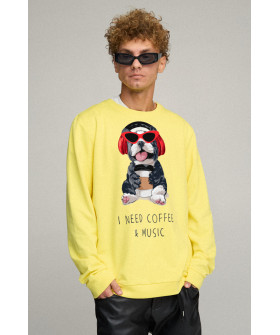 Світшот чоловічий OVERSIZE /no flis/