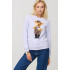 Women's sweatshirt basic /no flis/