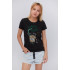 Basic T-shirt / breathable print /