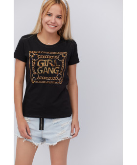 Basic T-shirt / breathable print /