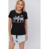 Basic T-shirt / breathable print /