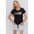 Basic T-shirt / breathable print /