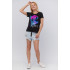 Basic T-shirt / breathable print /