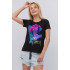 Basic T-shirt / breathable print /