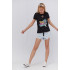 Basic T-shirt / breathable print /