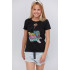 Basic T-shirt / breathable print /