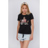 Basic T-shirt / breathable print /