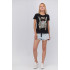 Basic T-shirt / breathable print /