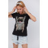 Basic T-shirt / breathable print /