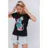 Basic T-shirt / breathable print /