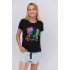 Basic T-shirt / breathable print /