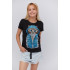 Basic T-shirt / breathable print /