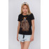 Basic T-shirt / breathable print /