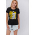 Basic T-shirt / breathable print /