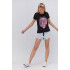 Basic T-shirt / breathable print /