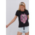 Basic T-shirt / breathable print /