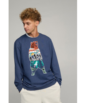 Свитшот мужской OVERSIZE /no flis/