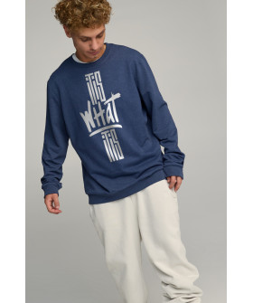 Світшот чоловічий OVERSIZE /no flis/