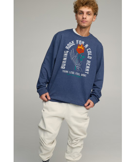 Світшот чоловічий OVERSIZE /no flis/