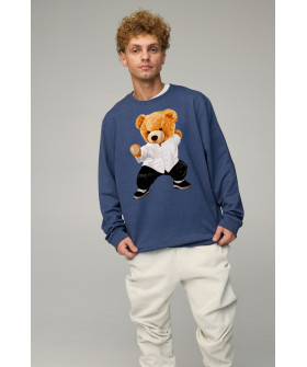 Sweatshirt men's OVERSIZE /no flis/