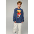 Sweatshirt men's OVERSIZE /no flis/