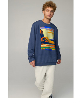 Sweatshirt men's OVERSIZE /no flis/