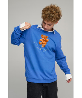 Sweatshirt men's OVERSIZE /no flis/