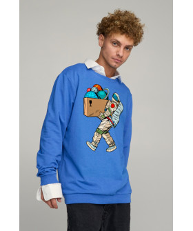 Світшот чоловічий OVERSIZE /no flis/