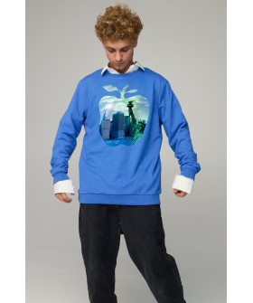 Світшот чоловічий OVERSIZE /no flis/