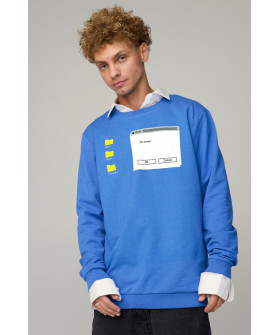 Sweatshirt men's OVERSIZE /no flis/