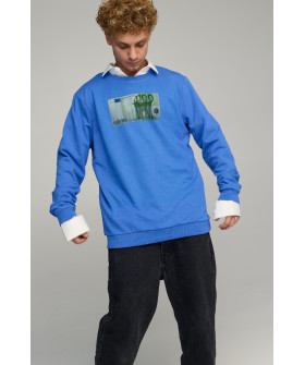 Sweatshirt men's OVERSIZE /no flis/